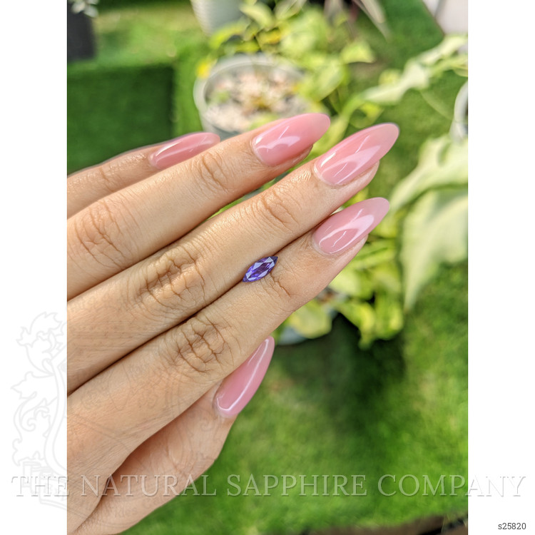 0.60 Ct. Purple Sapphire from Ceylon (Sri Lanka)