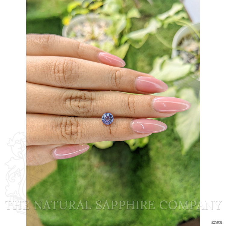 1.07 Ct. Purplish Blue Sapphire from Ceylon (Sri Lanka)