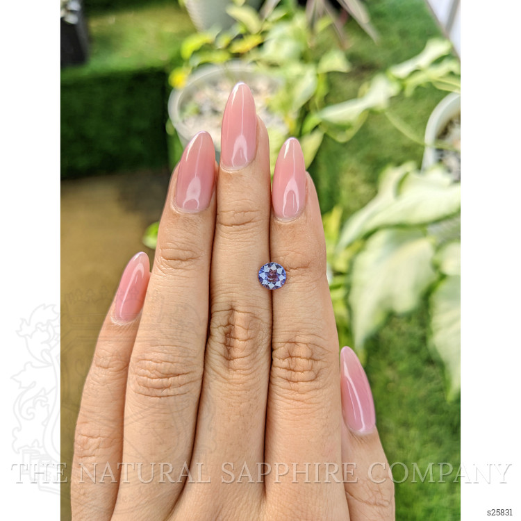 1.07 Ct. Purplish Blue Sapphire from Ceylon (Sri Lanka)