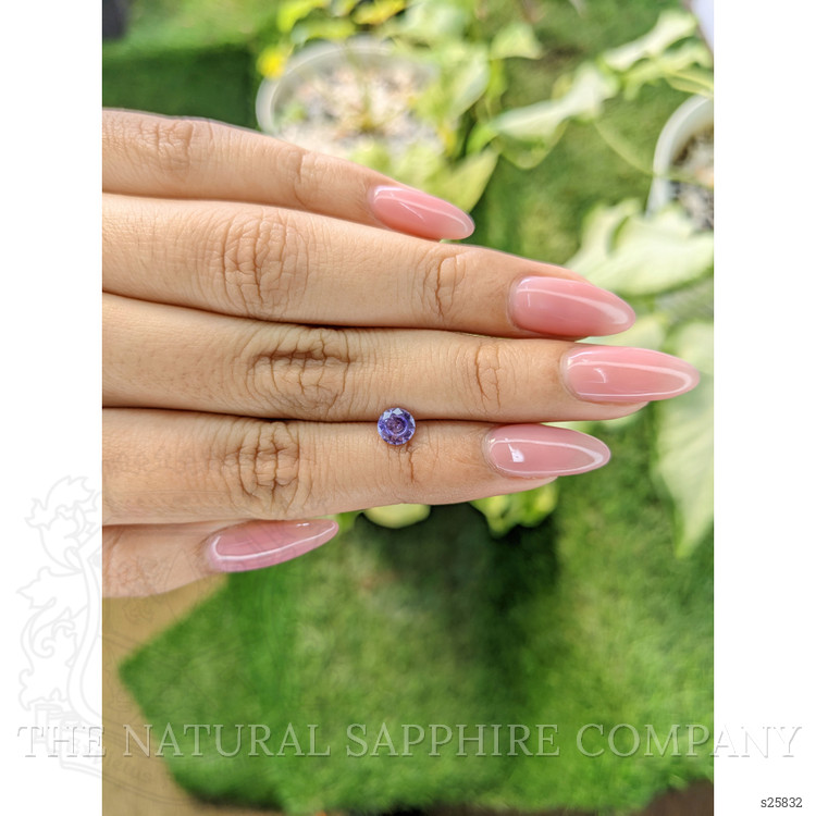 0.69 Ct. Purple Sapphire from Ceylon (Sri Lanka)