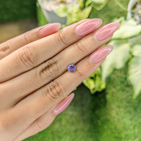 0.69 Ct. Purple Sapphire from Ceylon (Sri Lanka) Life Style