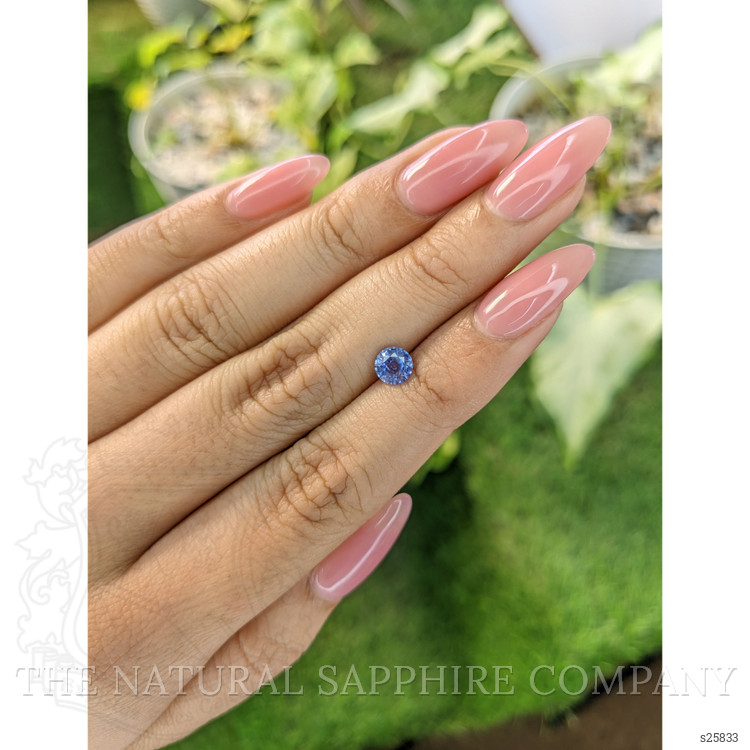 0.76 Ct. Blue Sapphire from Ceylon (Sri Lanka)