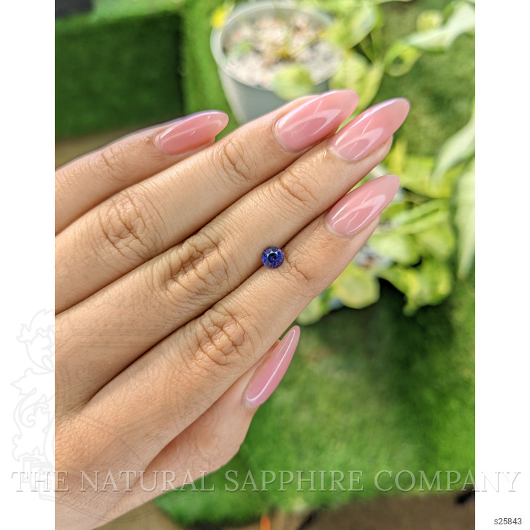 0.57 Ct. Bluish Purple Sapphire from Ceylon (Sri Lanka)