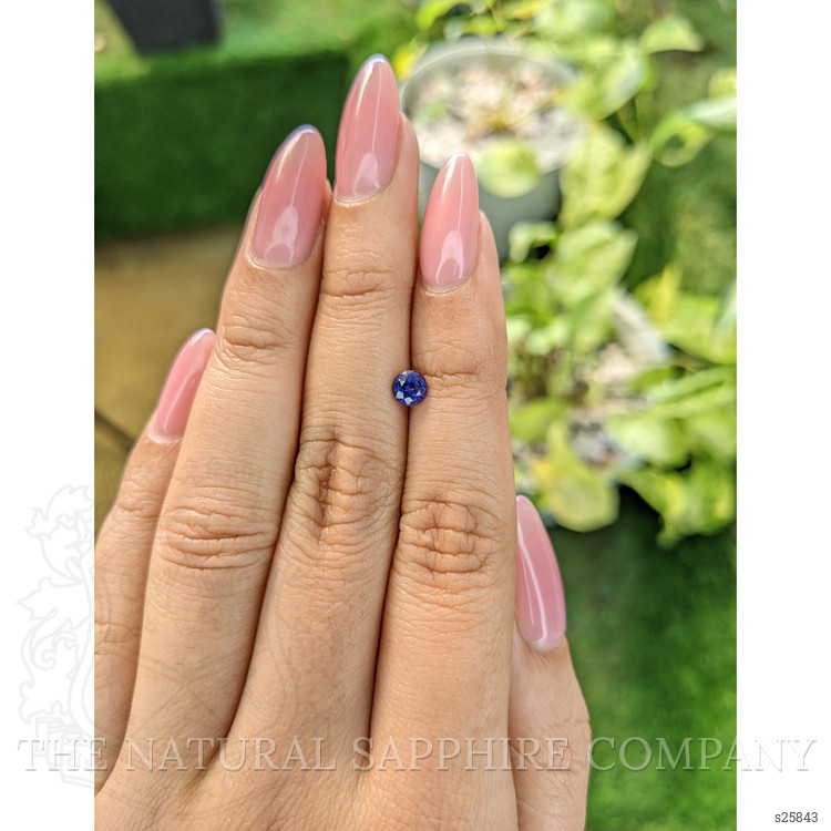 0.57 Ct. Bluish Purple Sapphire from Ceylon (Sri Lanka)