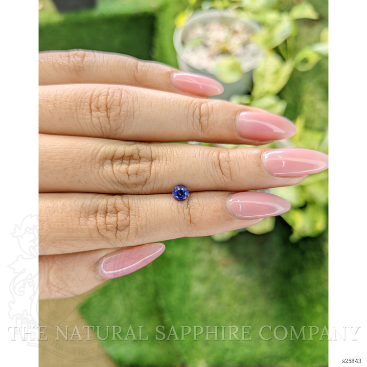 0.57 Ct. Bluish Purple Sapphire from Ceylon (Sri Lanka)