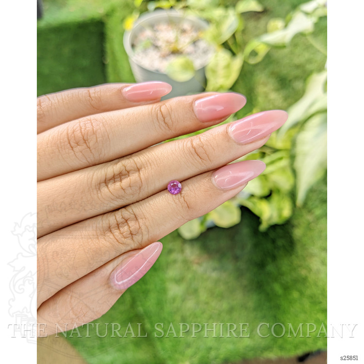 0.28 Ct. Purplish Pink Sapphire from Ceylon (Sri Lanka)