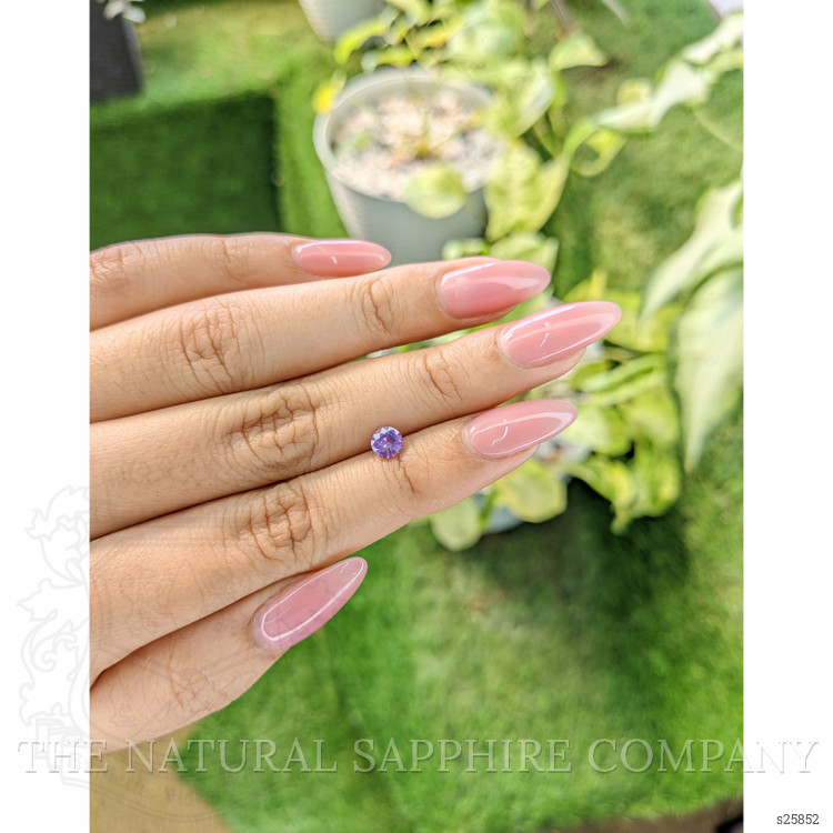 0.60 Ct. Pinkish Purple Sapphire from Ceylon (Sri Lanka)