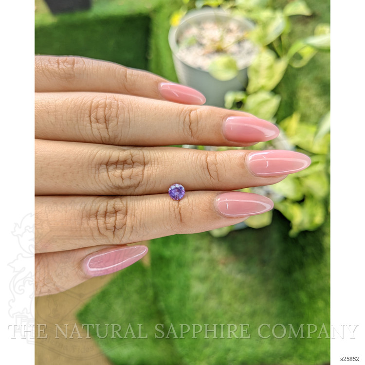 0.60 Ct. Pinkish Purple Sapphire from Ceylon (Sri Lanka)