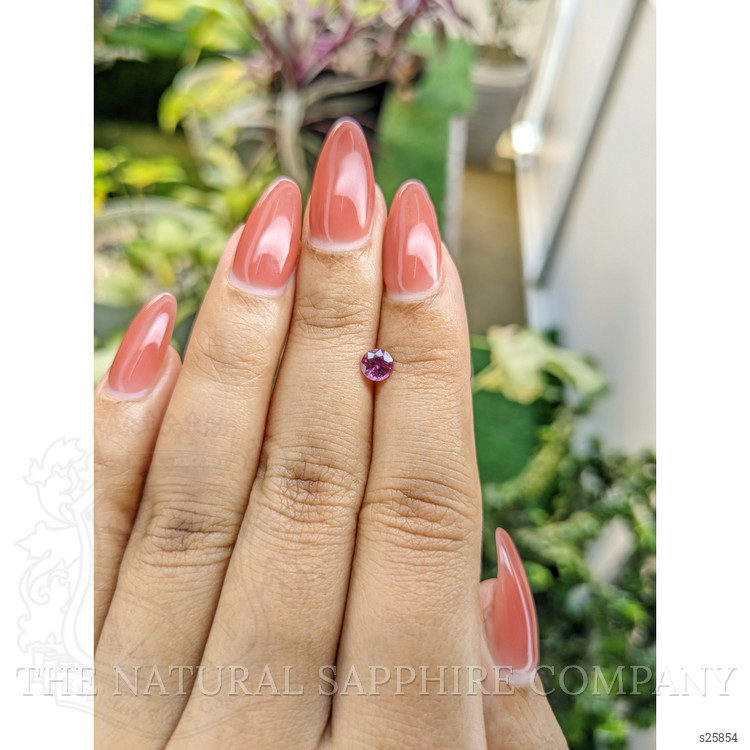 0.49 Ct. Purplish Pink Sapphire from Ceylon (Sri Lanka)