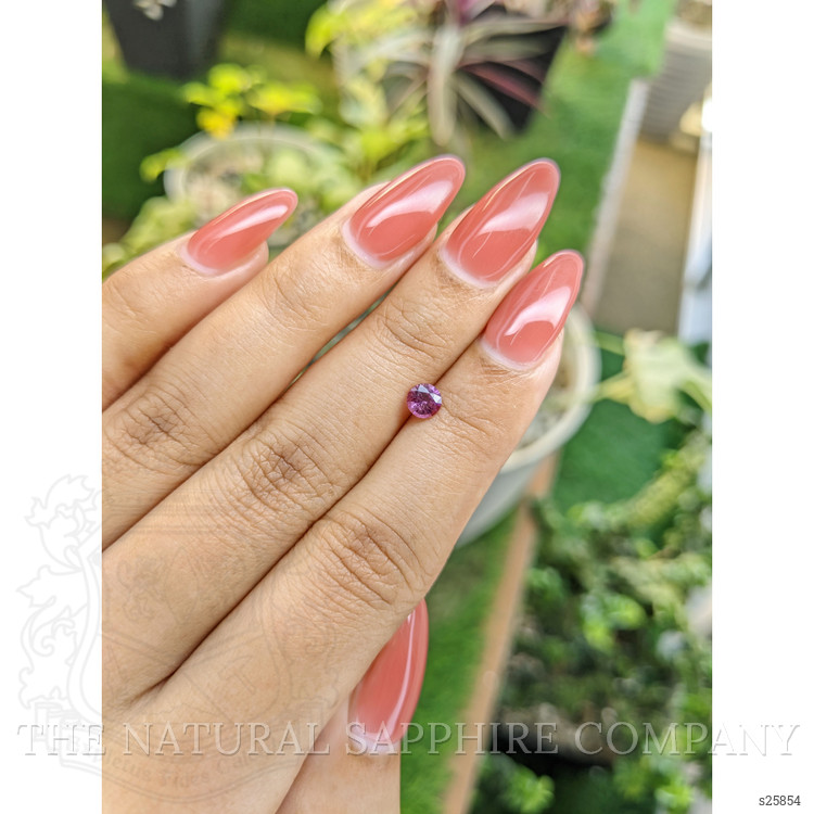 0.49 Ct. Purplish Pink Sapphire from Ceylon (Sri Lanka)