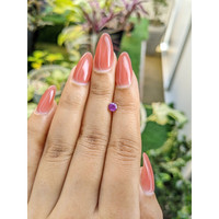 0.46 Ct. Pinkish Purple Sapphire from Ceylon (Sri Lanka) Life Style