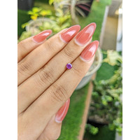 0.46 Ct. Pinkish Purple Sapphire from Ceylon (Sri Lanka) Life Style