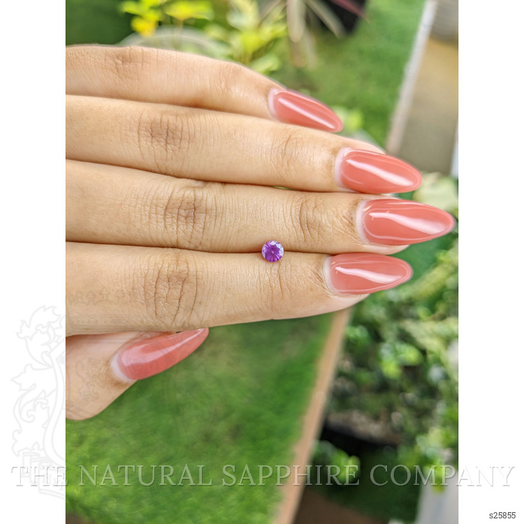 0.46 Ct. Pinkish Purple Sapphire from Ceylon (Sri Lanka)