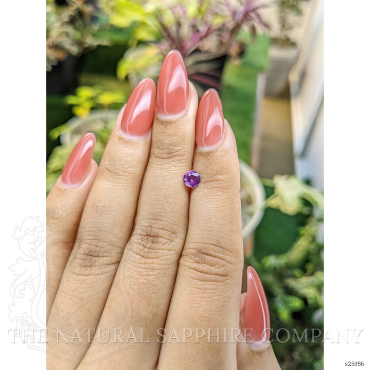 0.46 Ct. Pinkish Purple Sapphire from Ceylon (Sri Lanka)