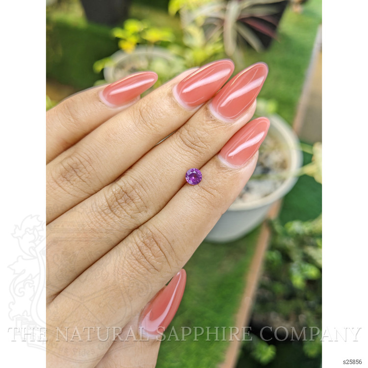 0.46 Ct. Pinkish Purple Sapphire from Ceylon (Sri Lanka)