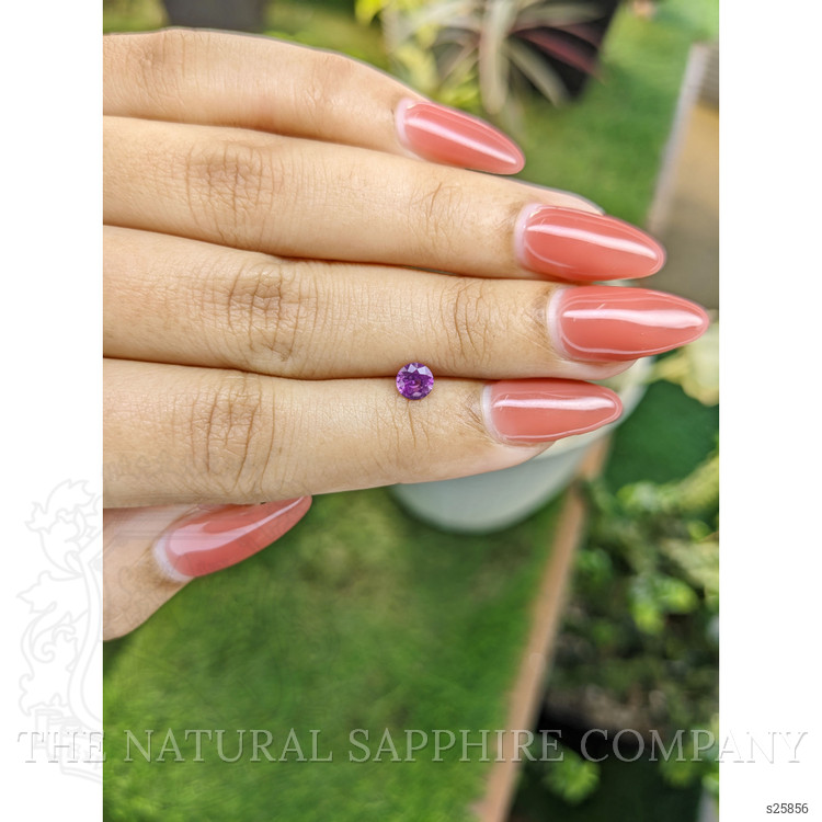 0.46 Ct. Pinkish Purple Sapphire from Ceylon (Sri Lanka)
