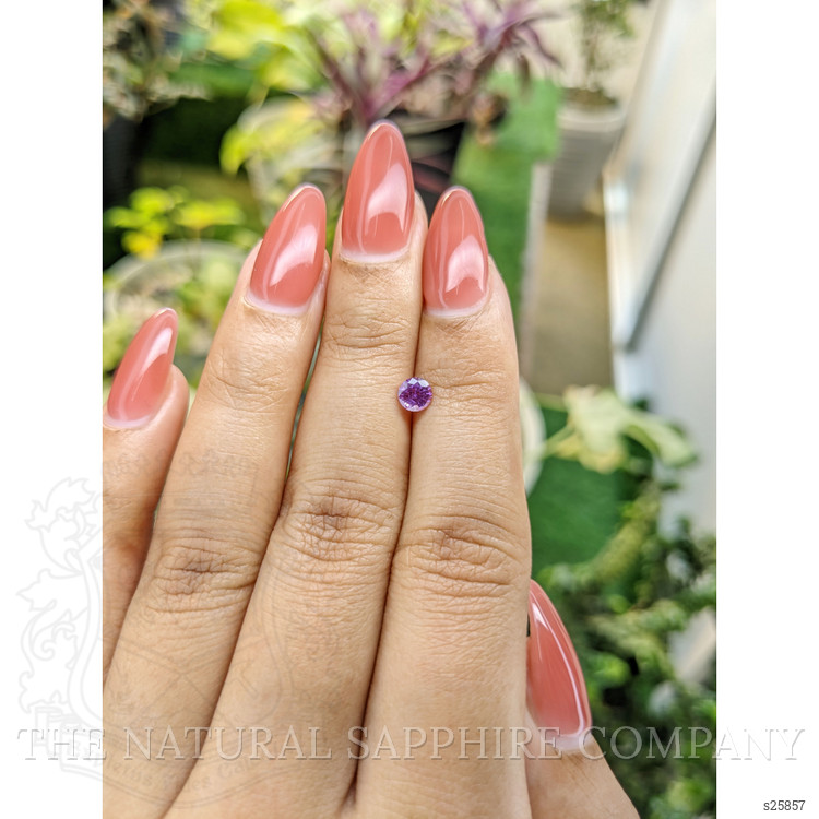 0.42 Ct. Pinkish Purple Sapphire from Ceylon (Sri Lanka)