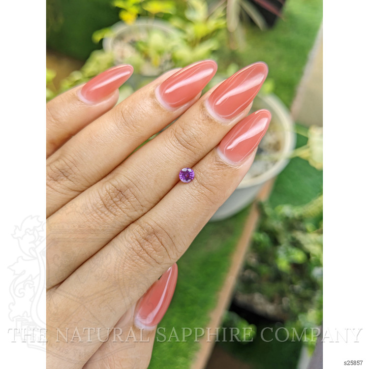 0.42 Ct. Pinkish Purple Sapphire from Ceylon (Sri Lanka)