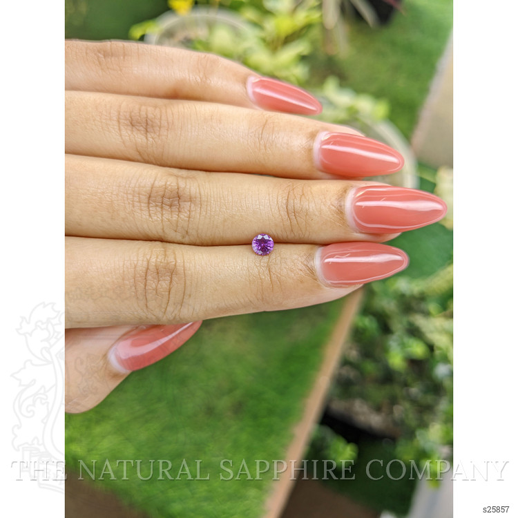 0.42 Ct. Pinkish Purple Sapphire from Ceylon (Sri Lanka)
