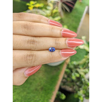 0.85 Ct. Blue Sapphire from Ceylon (Sri Lanka) Life Style