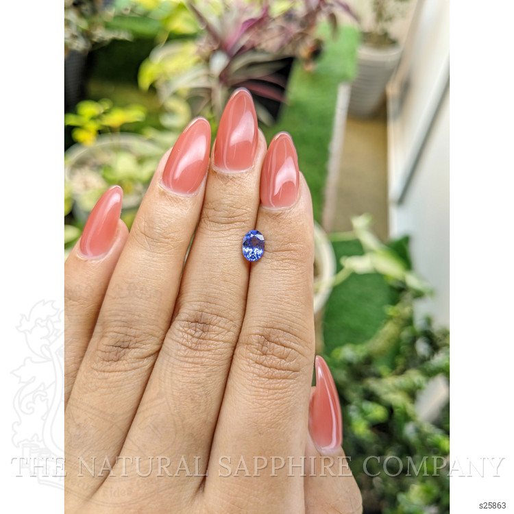 0.85 Ct. Blue Sapphire from Ceylon (Sri Lanka)