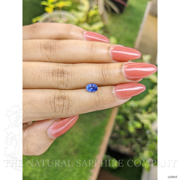 0.83 Ct. Blue Sapphire from Ceylon (Sri Lanka)