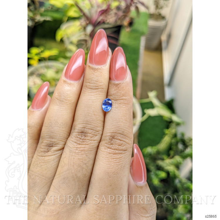 0.83 Ct. Blue Sapphire from Ceylon (Sri Lanka)