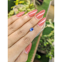 0.83 Ct. Blue Sapphire from Ceylon (Sri Lanka) Life Style