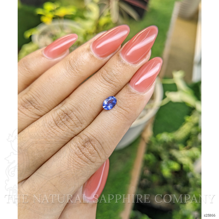 0.79 Ct. Blue Sapphire from Ceylon (Sri Lanka)