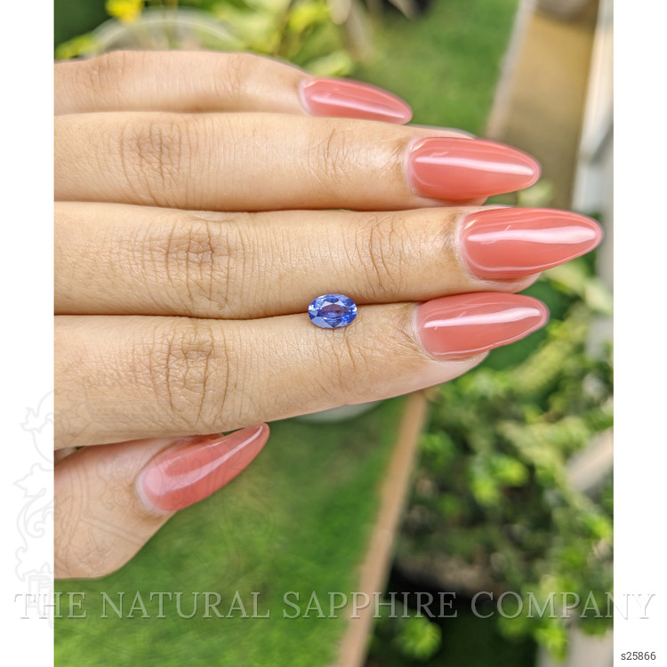 0.79 Ct. Blue Sapphire from Ceylon (Sri Lanka)