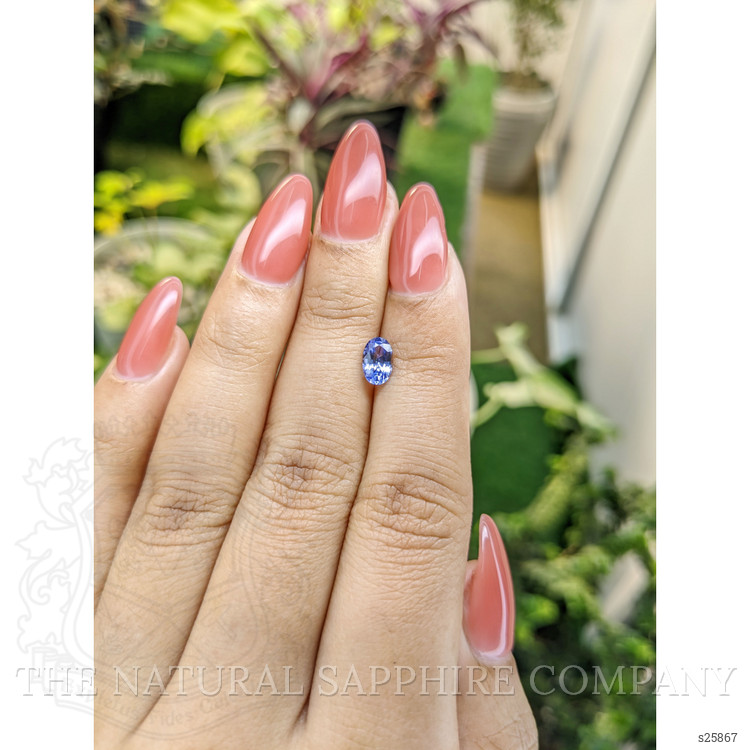 0.85 Ct. Blue Sapphire from Ceylon (Sri Lanka)