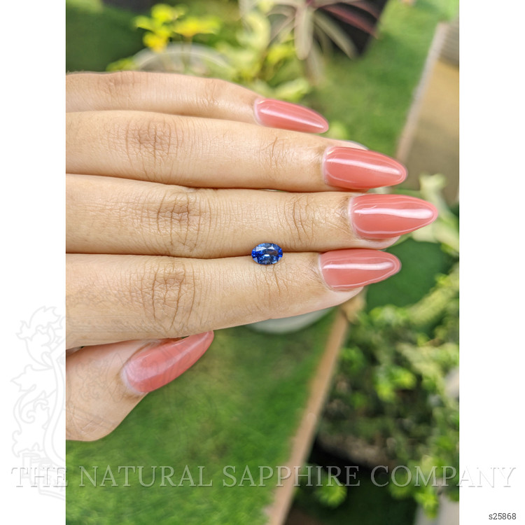 0.70 Ct. Blue Sapphire from Ceylon (Sri Lanka)