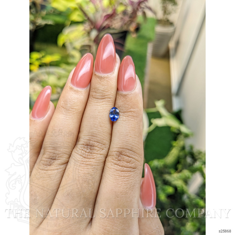 0.70 Ct. Blue Sapphire from Ceylon (Sri Lanka)
