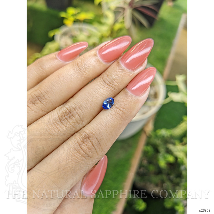 0.70 Ct. Blue Sapphire from Ceylon (Sri Lanka)