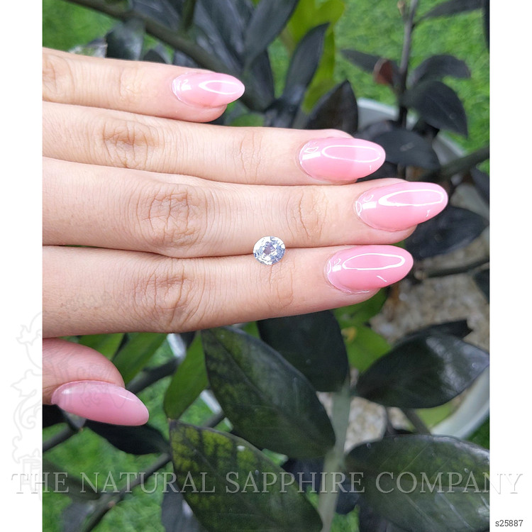 1.10 Ct. White Sapphire from Ceylon (Sri Lanka)