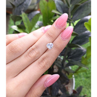 1.80 Ct. White Sapphire from Madagascar Life Style