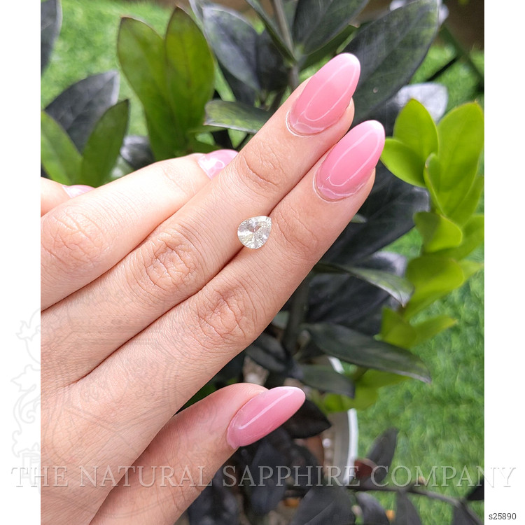 2.02 Ct. White Sapphire from Ceylon (Sri Lanka)