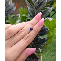 0.80 Ct. Blue Sapphire from Madagascar Life Style