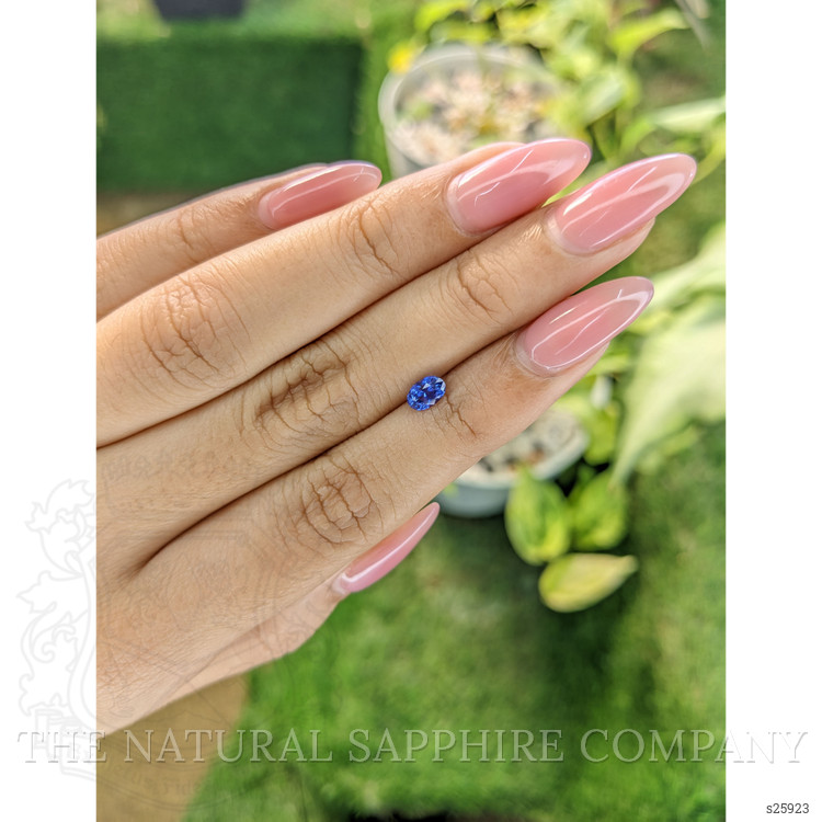 0.56 Ct. Blue Sapphire from Ceylon (Sri Lanka)