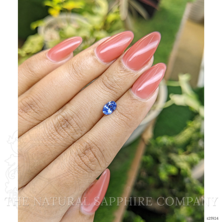 0.72 Ct. Blue Sapphire from Ceylon (Sri Lanka)