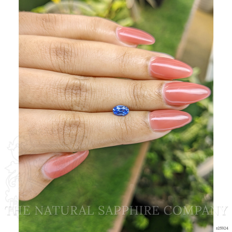 0.72 Ct. Blue Sapphire from Ceylon (Sri Lanka)