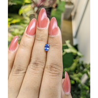 0.72 Ct. Blue Sapphire from Ceylon (Sri Lanka) Life Style