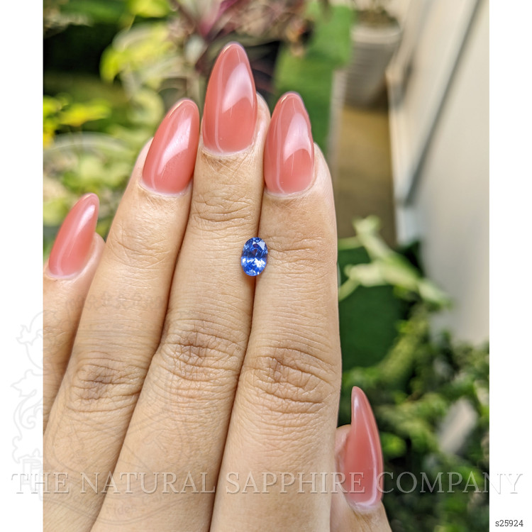 0.72 Ct. Blue Sapphire from Ceylon (Sri Lanka)