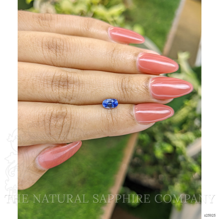 0.77 Ct. Blue Sapphire from Ceylon (Sri Lanka)