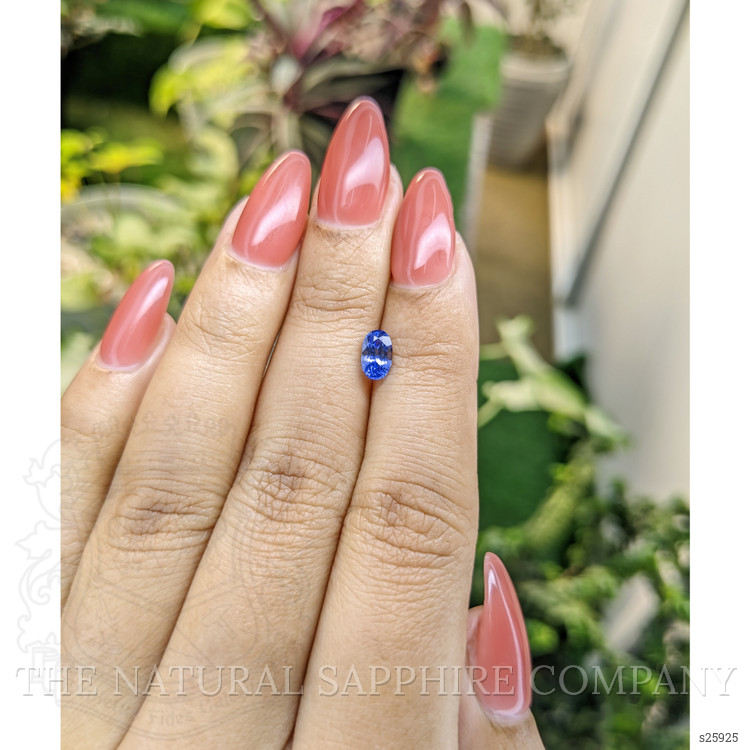 0.77 Ct. Blue Sapphire from Ceylon (Sri Lanka)