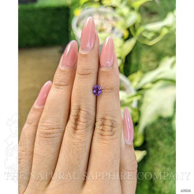 0.66 Ct. Pinkish Purple Sapphire from Ceylon (Sri Lanka)
