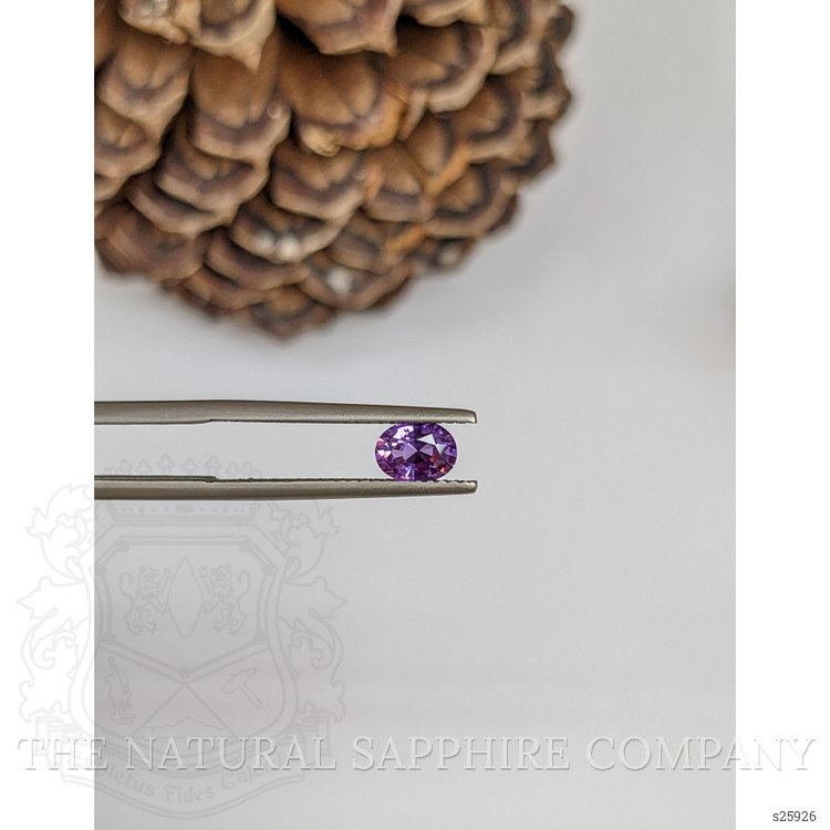 0.66 Ct. Pinkish Purple Sapphire from Ceylon (Sri Lanka)