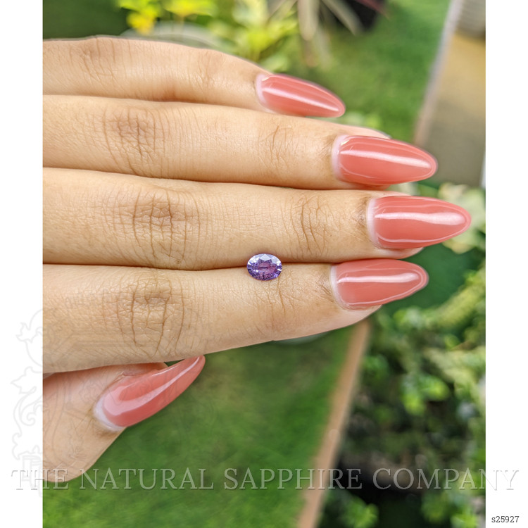 0.62 Ct. Purple Sapphire from Ceylon (Sri Lanka)
