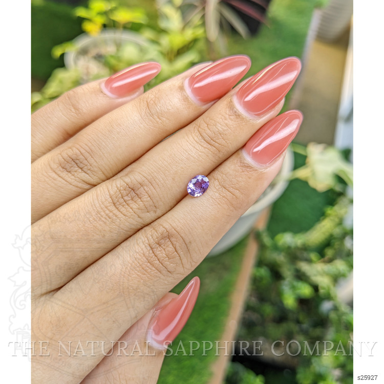 0.62 Ct. Purple Sapphire from Ceylon (Sri Lanka)