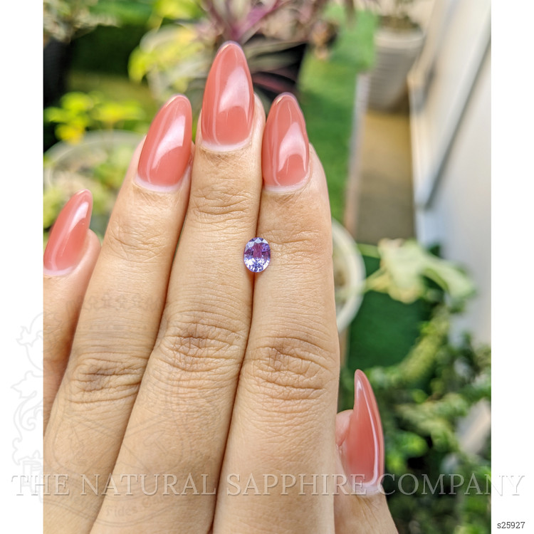 0.62 Ct. Purple Sapphire from Ceylon (Sri Lanka)